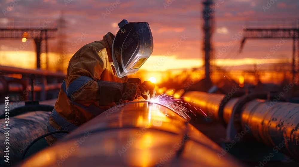 Welder Sunset